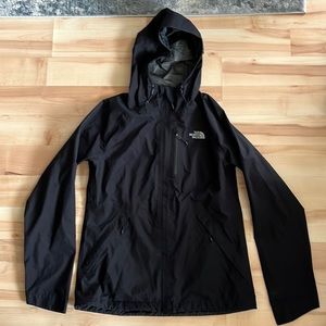 Black rain jacket